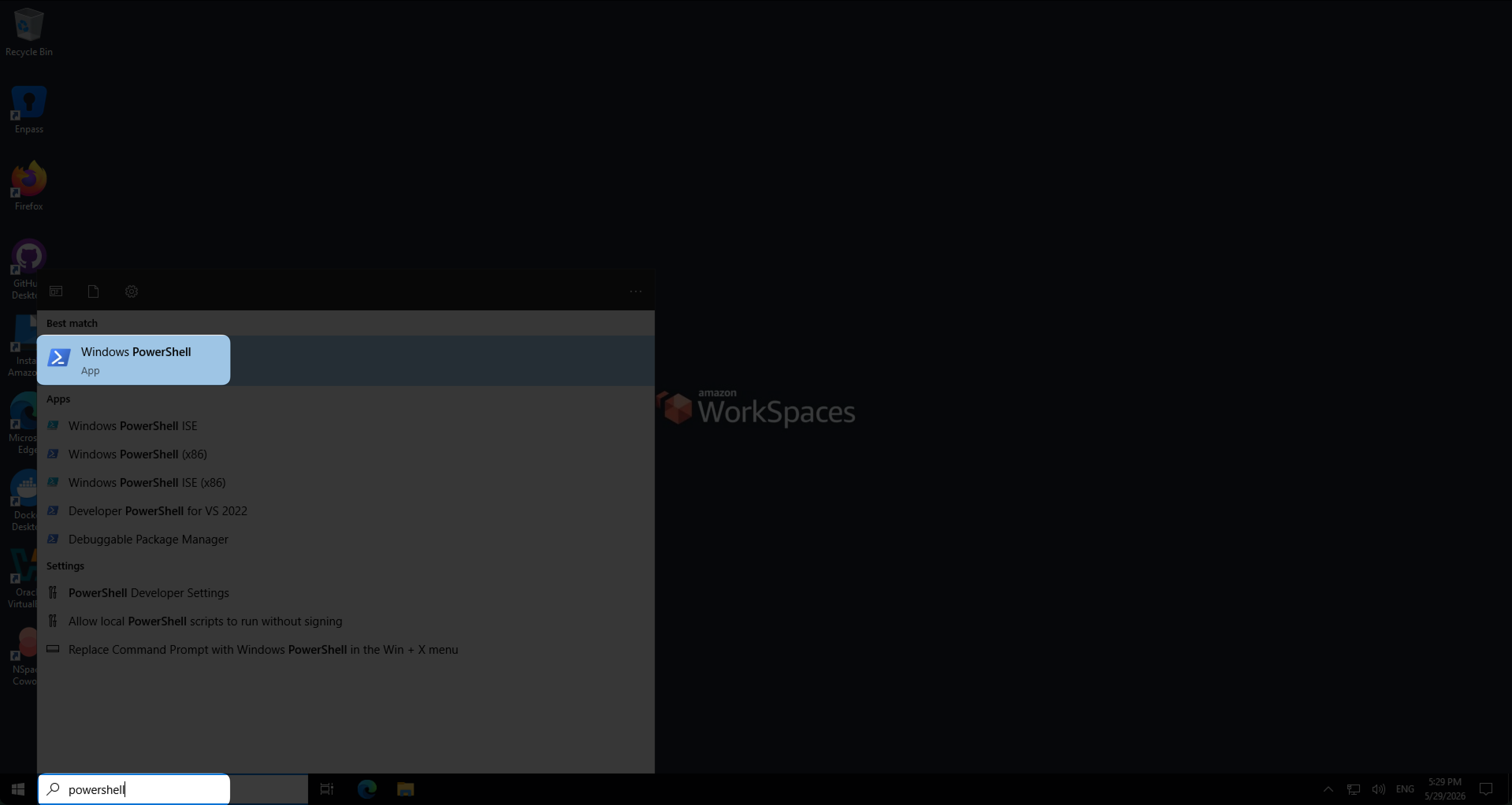 Mở PowerShell trên Windows